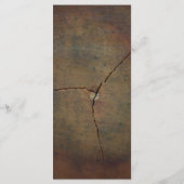 Menu Mariage fleur sauvage en chêne (Dos)