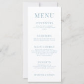 Menu Mariage Fleur sauvage Fleur de prairie coloré (Devant)