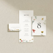 Menu Mariage Fleur sauvage Leander
