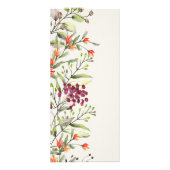 Menu Mariage fleur sauvage Meadow Ecru (Dos)