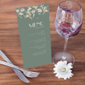 Menu Mariage fleur sauvage Sage Deco