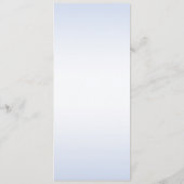 Menu Mariage Fleurs Bleues Botaniques (Dos)