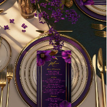 Mariage Fleurs de Luxe Violettes Lumineuses 