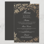 Menu Mariage Fleurs de récolte Dîner (Devant / Derrière)