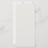 Menu Mariage Fleurs d'orchidées (Dos)