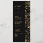 Menu Mariage Fleurs GILDED (Devant)