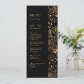 Menu Mariage Fleurs GILDED (Debout devant)