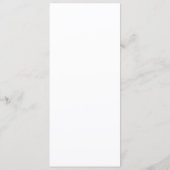 Menu Mariage Fleurs Transparentes Bleues (Dos)