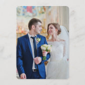 Menu Mariage Floral Aquarelle (Dos)