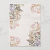 Menu Mariage floral Aquarelle délicate (Dos)