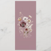 Menu Mariage floral automne (Dos)