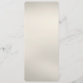 Menu Mariage Floral Blanc (Dos)