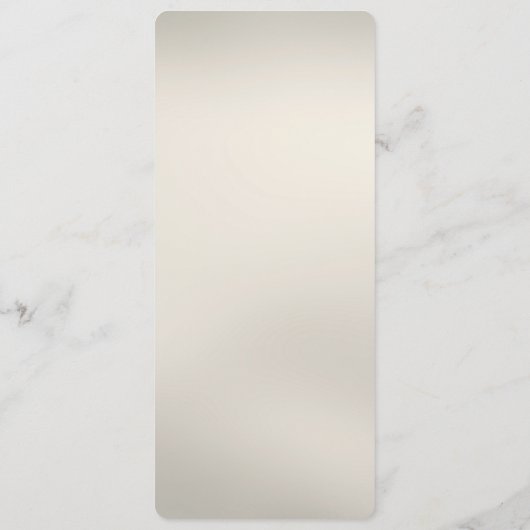 Menu Mariage Floral Blanc (Dos)