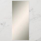 Menu Mariage Floral Blanc Or Décor (Dos)