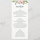 Menu mariage floral brun (Devant)