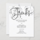 MENU MARIAGE Floral Budget. Flyer (Dos)