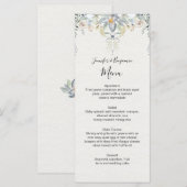 Menu Mariage Floral de Succulentes d'Eucalyptus | (Devant / Derrière)