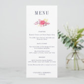 Menu Mariage floral des plantes (Debout devant)