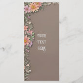 Menu Mariage Floral Elegance (Dos)