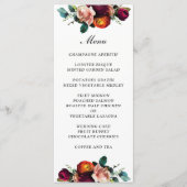 Menu Mariage Floral Fresh Fall (Devant)