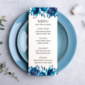 Menu Mariage Floral Indigo