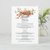 Menu Mariage Floral Kaki de Mariage (Debout devant)