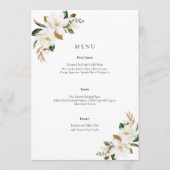Menu Mariage Floral Magnolia (Devant)