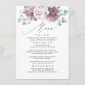 Menu Mariage Floral Mauve (Devant)