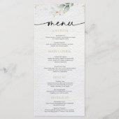 Menu mariage Floral Minimaliste (Devant)