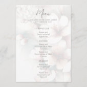 Menu Mariage Floral Moderne (Devant)