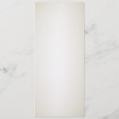 Menu Mariage Floral Or Blanc (Dos)