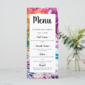Menu Mariage Floral Paradise (Debout devant)
