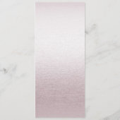 Menu Mariage Floral Pearly Gems coloré (Dos)