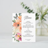 Menu Mariage Floral Ressort Budget (Debout devant)