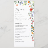 Menu Mariage floral Secret Garden (Devant)