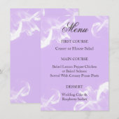 Menu Mariage floral simple Tiger Lily (Devant / Derrière)