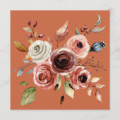 Menu Mariage Floral Terracotta (Dos)