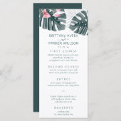 Menu Mariage floral tropical (Devant / Derrière)