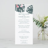 Menu Mariage floral tropical (Debout devant)