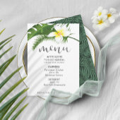 Menu Mariage floral tropical ID475