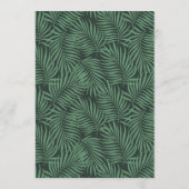 Menu Mariage floral tropical ID475 (Dos)