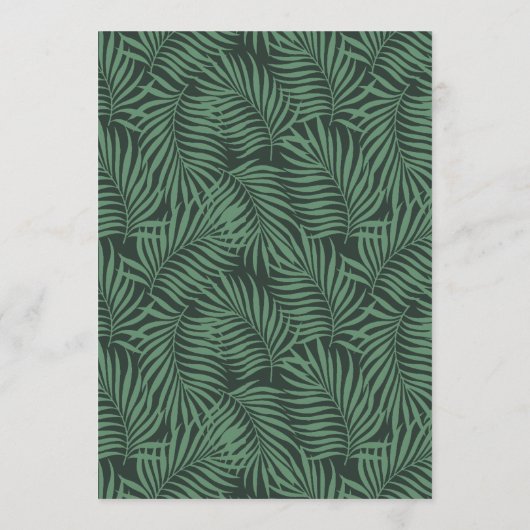 Menu Mariage floral tropical ID475 (Dos)