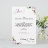 Menu Mariage floral | Violet (Debout devant)