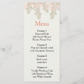 menu mariage floraux d'ivoire (Devant)