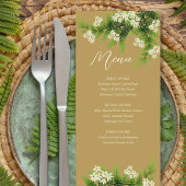 Menu Mariage Flower Ferns