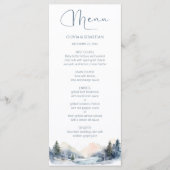 Menu Mariage forestier rustique (Devant)