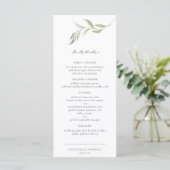 Menu Mariage forestier sauvage (Debout devant)