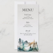 Menu Mariage Forêt Rustique (Devant)