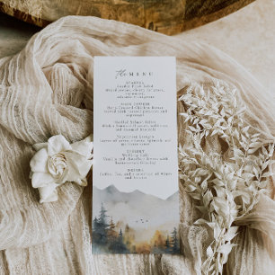 Menu Mariage Forêt Rustique