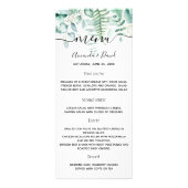 Menu mariage fougères de verdure eucalyptus (Devant)